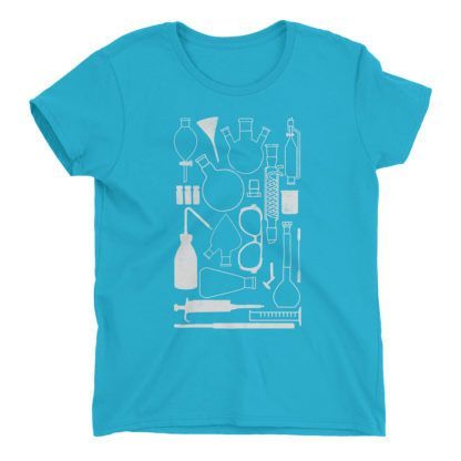 Laborgeräte-T-Shirt-Caribbean-Blue-880