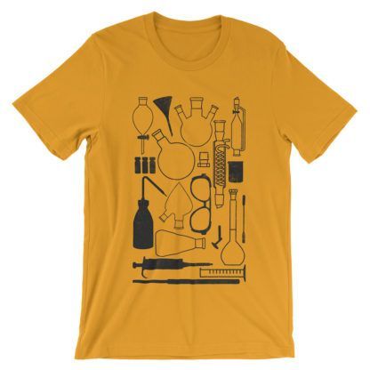 Laborgeräte-T-Shirt-Gold-B-3001