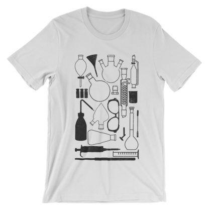 Laborgeräte-T-Shirt-White-3001