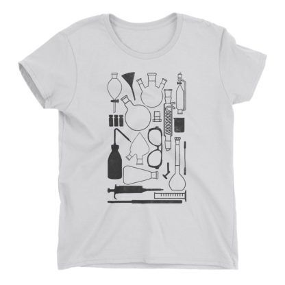 Laborgeräte-T-Shirt-White