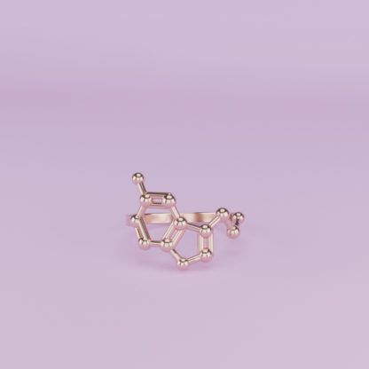 Serotonin Ring 3D Rose Gold