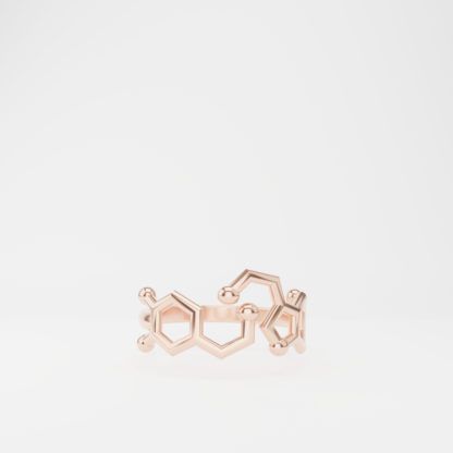 Serotonin + Dopamin Ring Rosa Gold