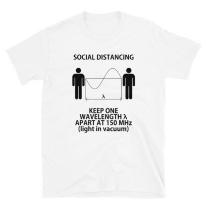 Social Distancing Nerdy 150 MHz T-Shirt