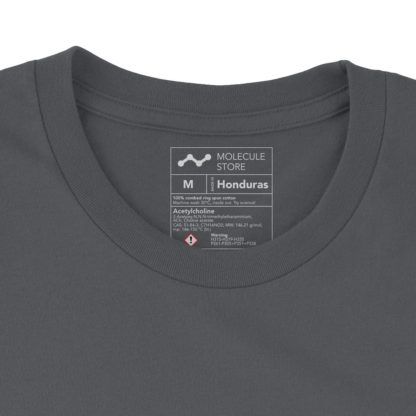 Acetylcholin Molecule T-Shirt Asphalt 3001 Label