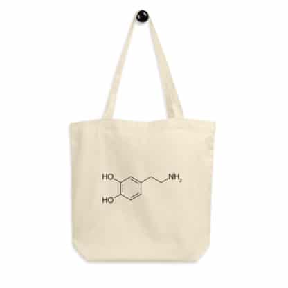 Organic Tote Bag Dopamine Molecule