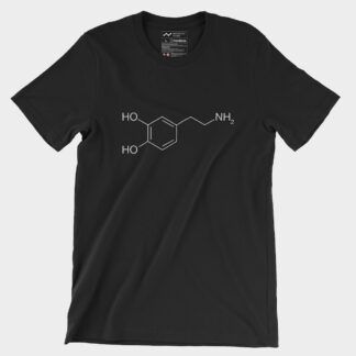 Dopamine Molecule T-Shirt Black