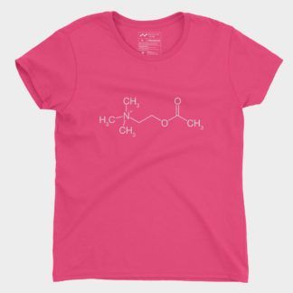 Acetylcholin Molecule T-Shirt Hot Pink 880