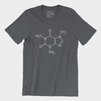 Caffeine Molecule T-Shirt AsphaltCaffeine Molecule T-Shirt Asphalt