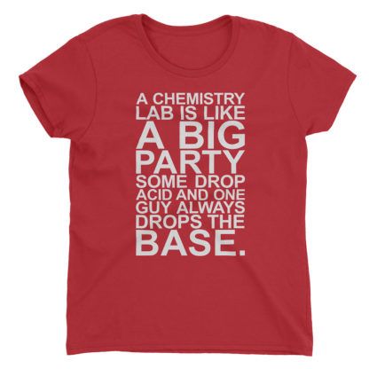 Chemistry Lab Party T-Shirt Ladies - Image 7