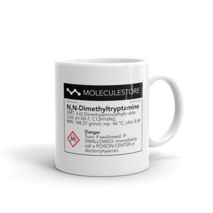 DMT Molecule White Mug Handle on Right 11oz