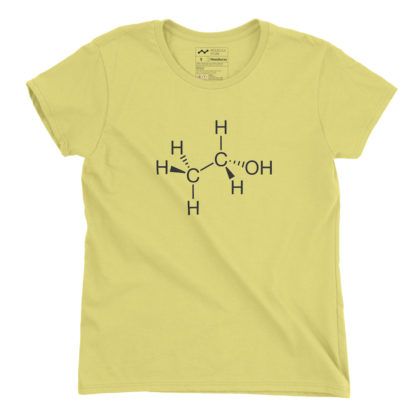 Ethanol Molecule T-Shirt Ladies - Image 5