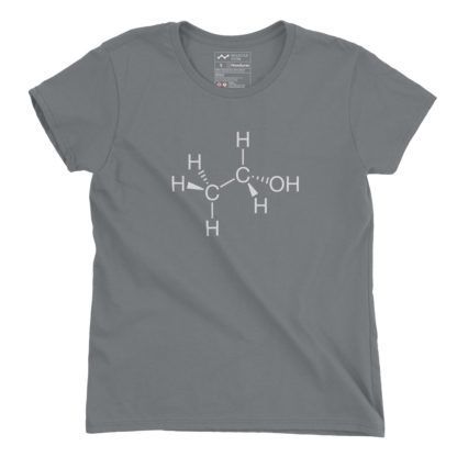 Ethanol Molecule T-Shirt Ladies - Image 4