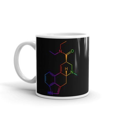 LSD Color Molecule Mug Left