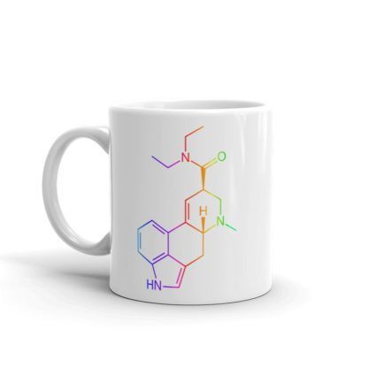 LSD Color Molecule Mug Left