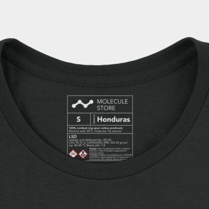 LSD Molecule T-Shirt Black Chemical Inside Label