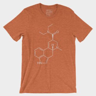 LSD Molecule T-Shirt Heather Orange