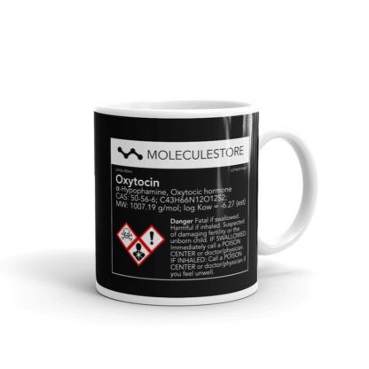 Oxytocin Molecule Mug Black Right