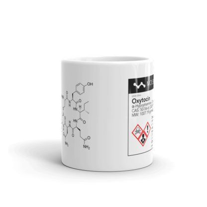 Oxytocin Molecule Mug White Center