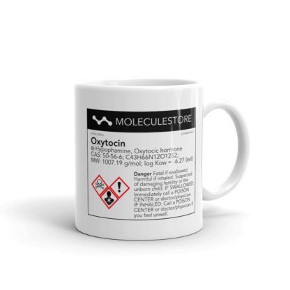 Oxytocin Molecule Mug White Right