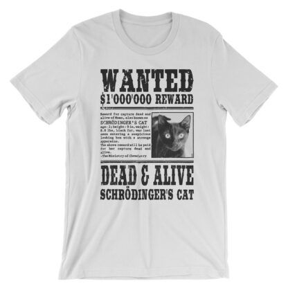 Schrödinger's Cat Wanted T-Shirt White