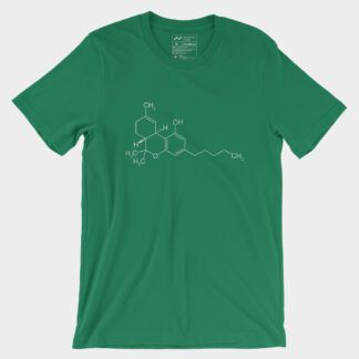 THC Molecule T-Shirt Kelly