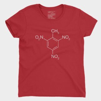 TNT Molecule T-Shirt Red Ladies