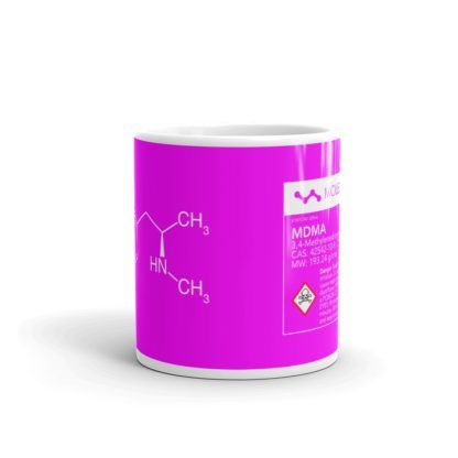 MDMA Molecule Pink Mug Center