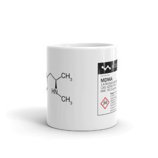 MDMA Molecule White Mug Center