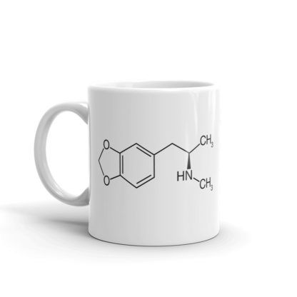 MDMA Molecule White Mug Left