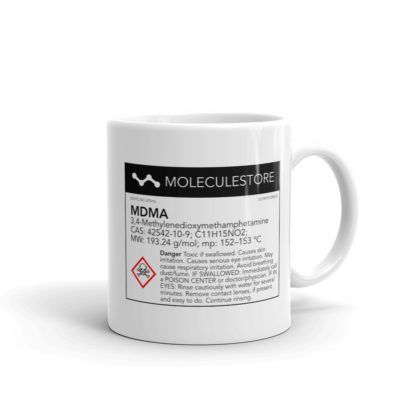 MDMA Molecule White Mug Right