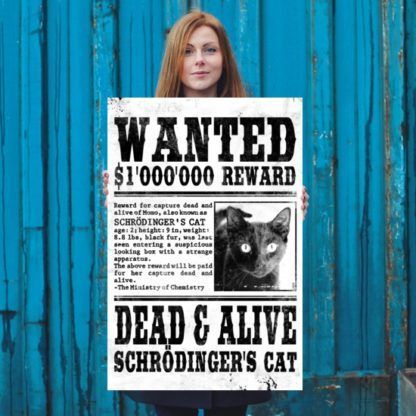 Schrödinger's Cat Wanted Poster 24x36 Mareike