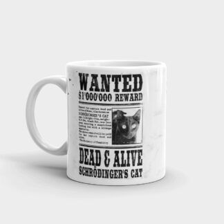 Schrödinger's Cat Wanted Mug Left
