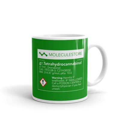 THC Molecule Mug Green Right