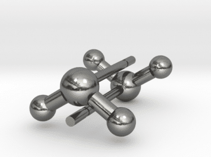 Water Molecule Earrings Sterling Silver