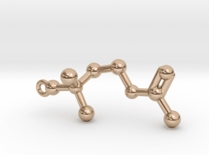 Acetylcholine Molecule Necklace 14k Rose GoldAcetylcholine Molecule Necklace 14k Rose Gold