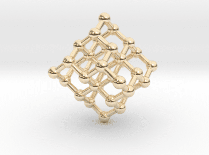 Diamond Structure Necklace 14k Gold