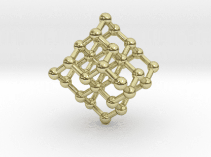 Diamond Structure Necklace 18k Gold