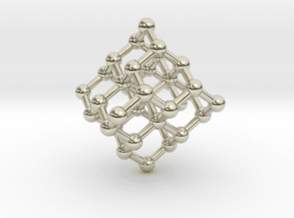 Diamond Structure Necklace 14k White GoldDiamond Structure Necklace 14k White Gold