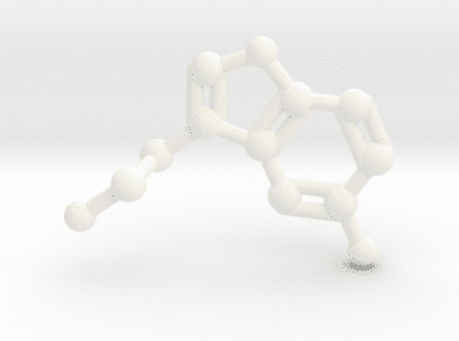 Serotonin Molecule White Plastic