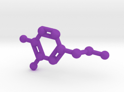 Dopamine Molecule Purple Plastic