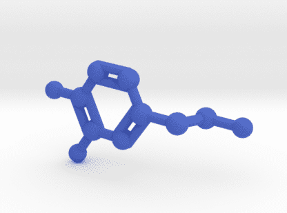 Dopamine Molecule Blue Plastic