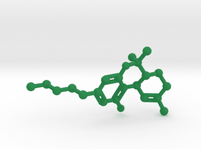 THC Molecule Green Plastic