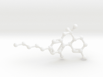 THC Molecule White Plastic