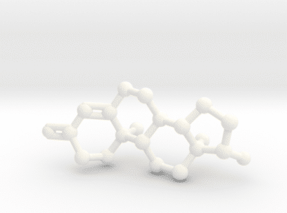 Testosterone Molecule White Plastic