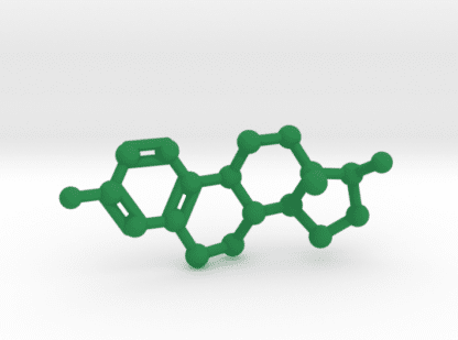 Estrogen Molecule Green Plastic