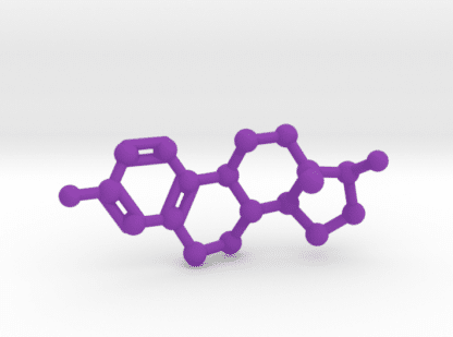 Estrogen Molecule Purple Plastic