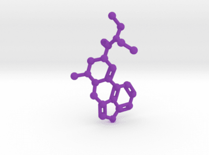 LSD Molecule Purple Plastic