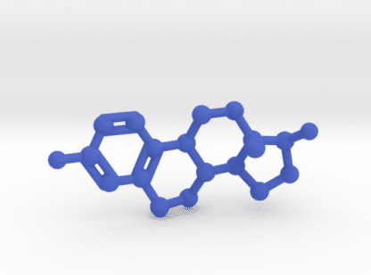 Estrogen Molecule Blue Plastic