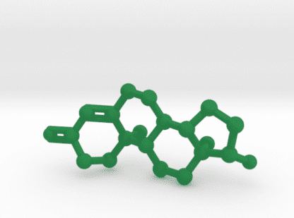 Testosterone Molecule Green Plastic