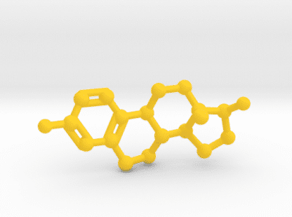 Estrogen Molecule Yellow Plastic